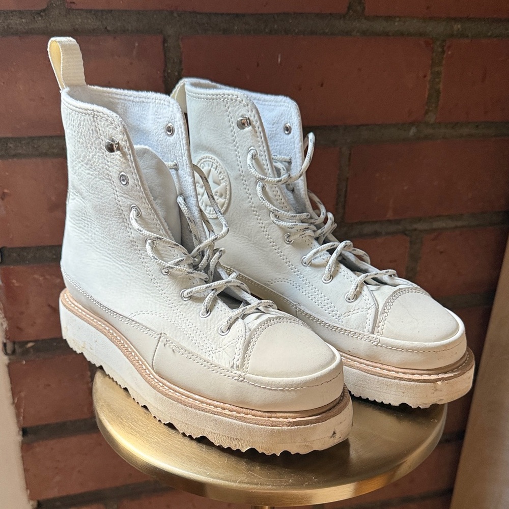 SOLD UNISEX Converse White Boots